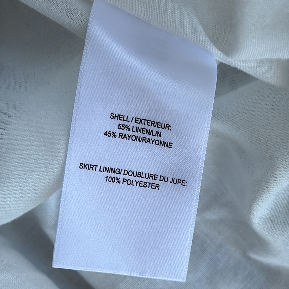Christian LaCroix Blue/White Floral Linen Sleeveless Mini Wrap Dress Medium - Picture 13 of 14